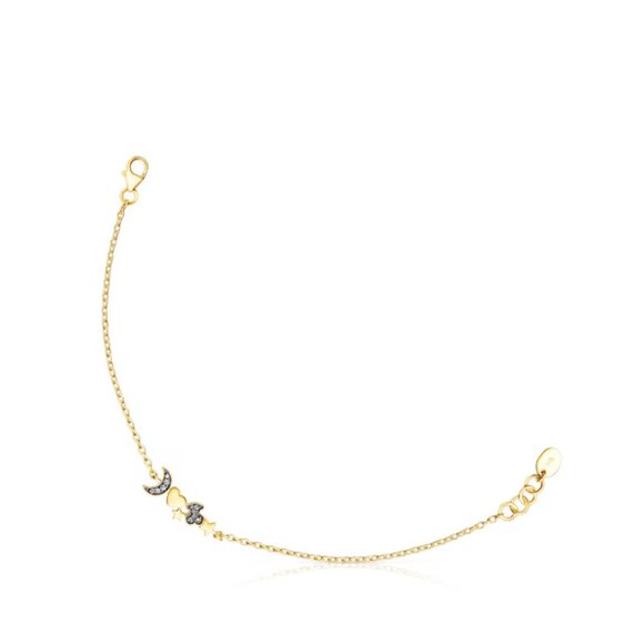Tous Silver Vermeil Nocturne Bracelet with Charms - Picture 2 of 5